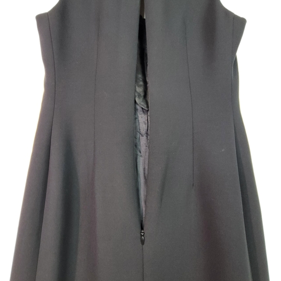 Kay Unger New York All Black plunge v-neck cocktail dress size 10 - Picture 12 of 13